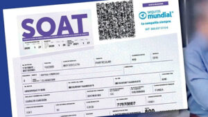 Ejemplo de una póliza digital del Seguro Obligatorio de Accidentes de Tránsito (SOAT) de Seguros Mundial en Colombia, utilizado para iniciar reclamaciones por accidentes jurídicos